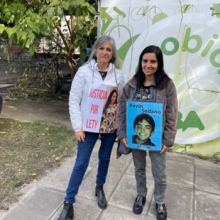 Charla a infractores en Ciudad de Buenos Aires junto a Mónica Puebla, mamá de Lety Alo