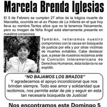 Acto al cumplirse el aniversario de fallecimiento de Marcelita Iglesias