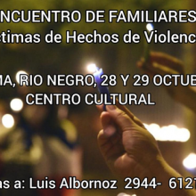Jornada Provincial de familiares de víctimas de hechos de violencia.