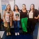 Junto a Monica Puebla, mamá de Lety Allo, y  Pia Perez, mamá de Martiniano Figoli, en el taller de sensibilización.